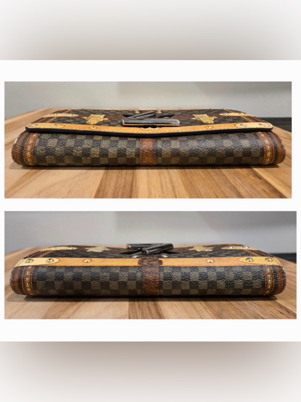 Louis Vuitton RARE Portefeuille Sarah Twist Damier Ltd Ed Wallet COA - Picture 8 of 14